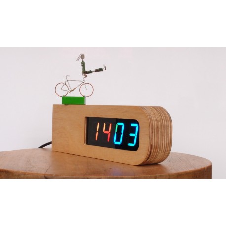 Wooden RGB clock