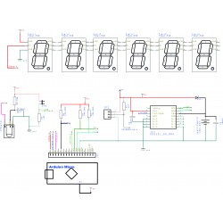 RGBDigit 6 digit clock kit